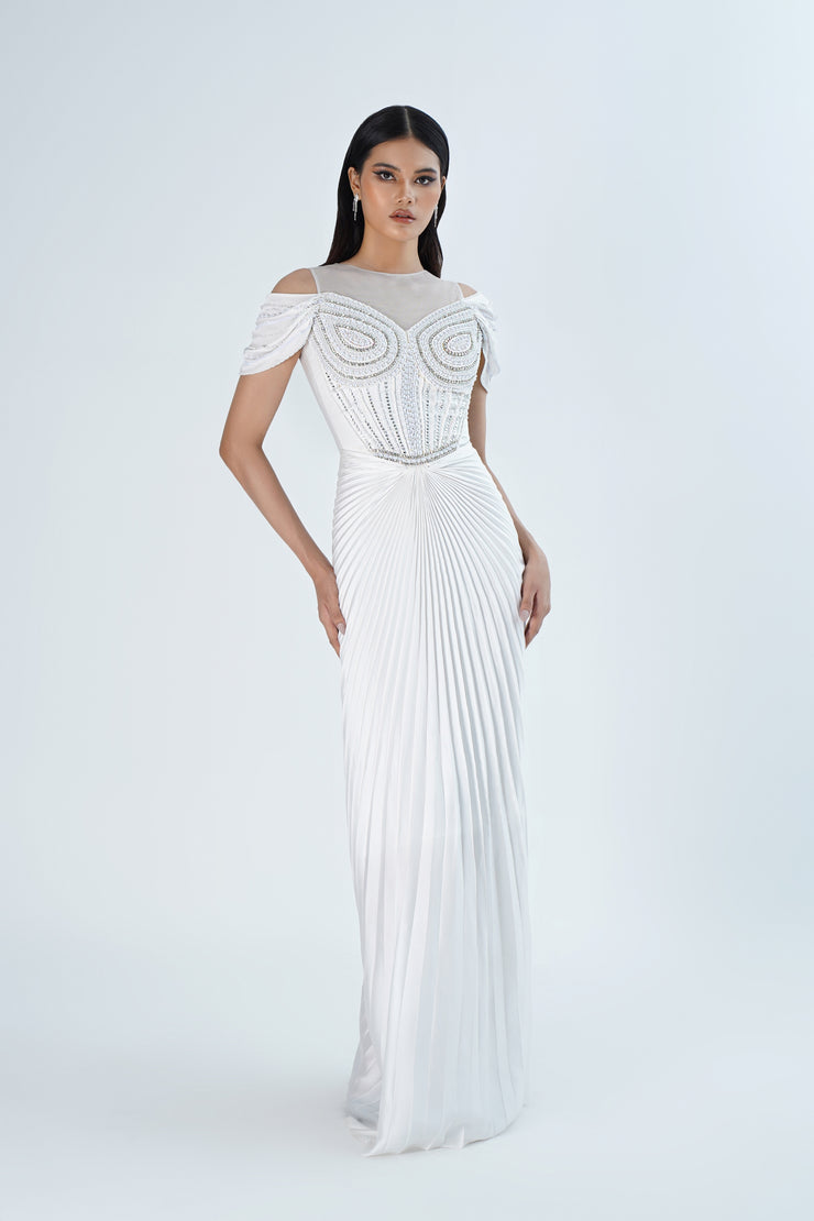 Đầm dạ hội màu trắng,đầm dạ hội màu trắng giá rẻ tại tphcm